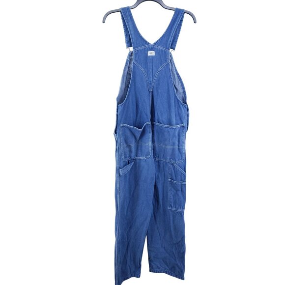 Liberty Mens Denim Bib Overalls 34x30 Cotton Medium Wash - Picture 2 of 9